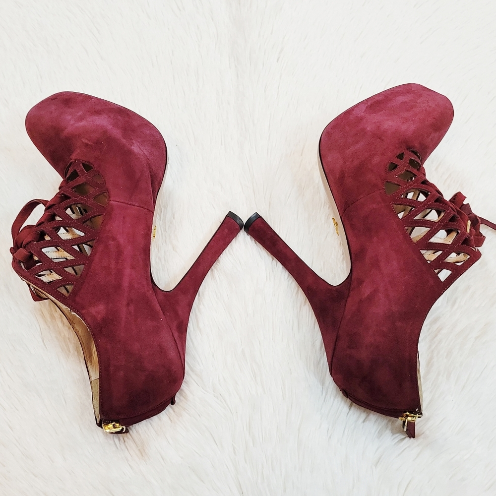 Prada Suede Pumps SZ 40 - Picture 4 of 7